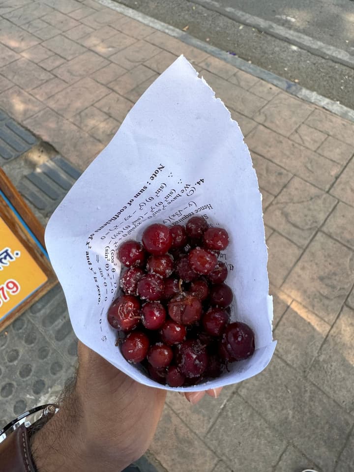 Some sour berry thingies with salt