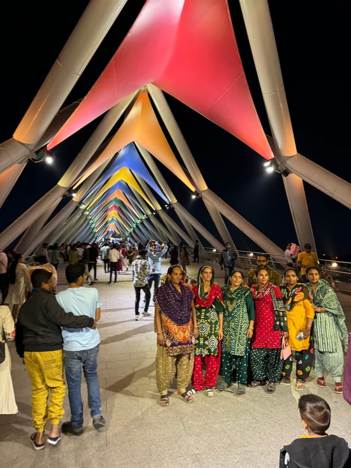 Narmada river front - Atal Bridge