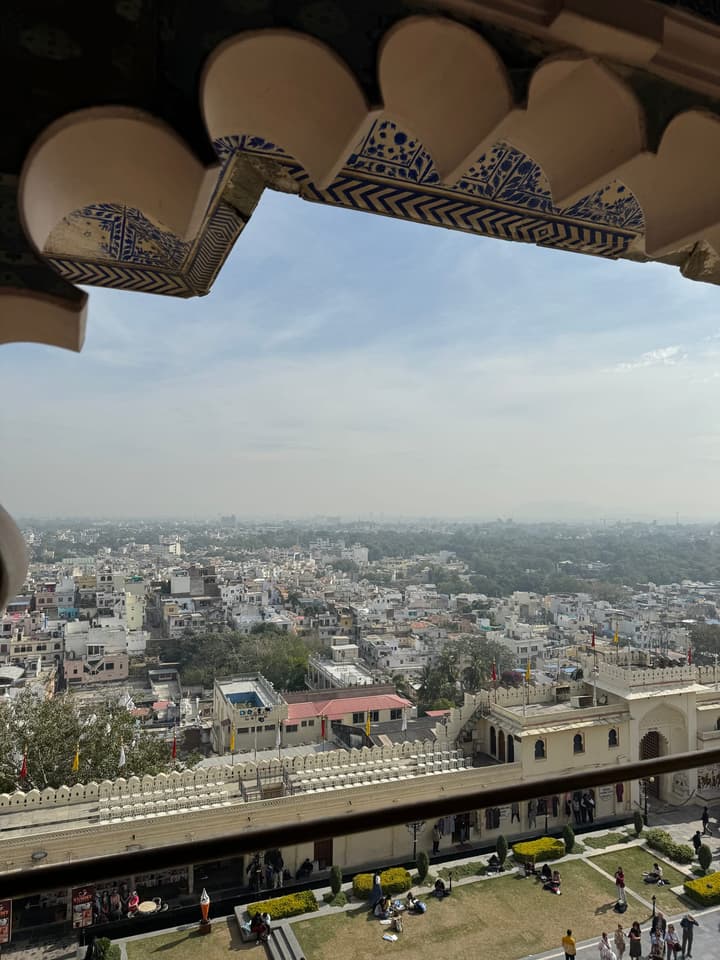 View from palace, there's a few palace shops right outside
