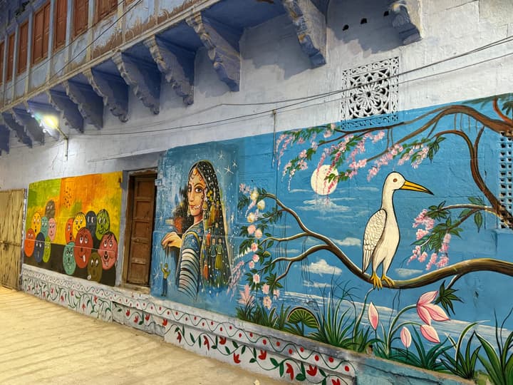 More wall painting along the way