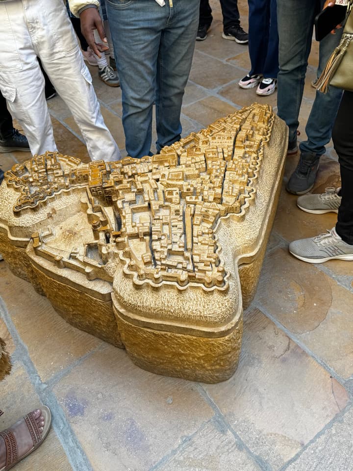 A scale model of the entire place