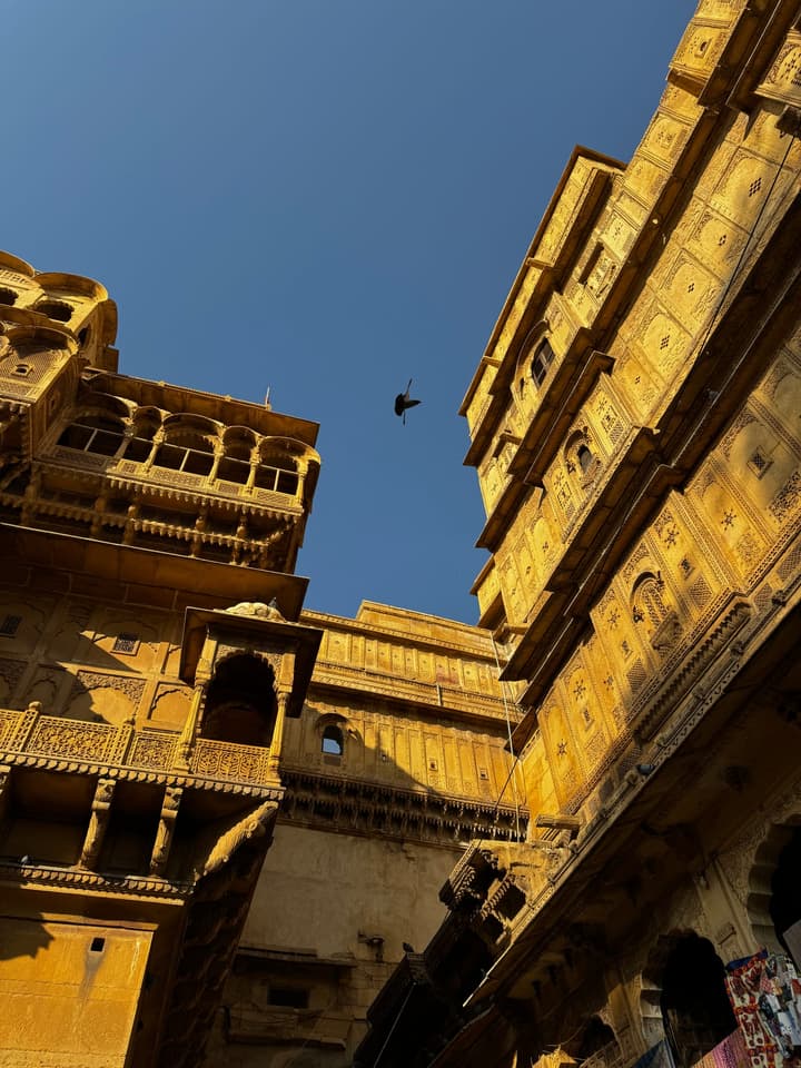 From the courtyard