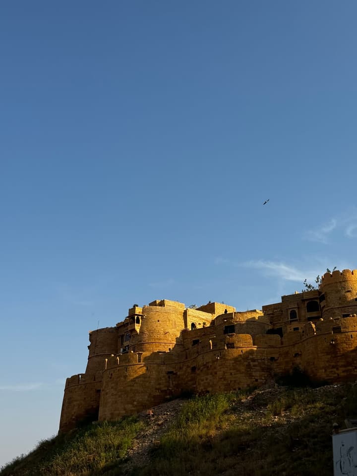 View of the castle walls