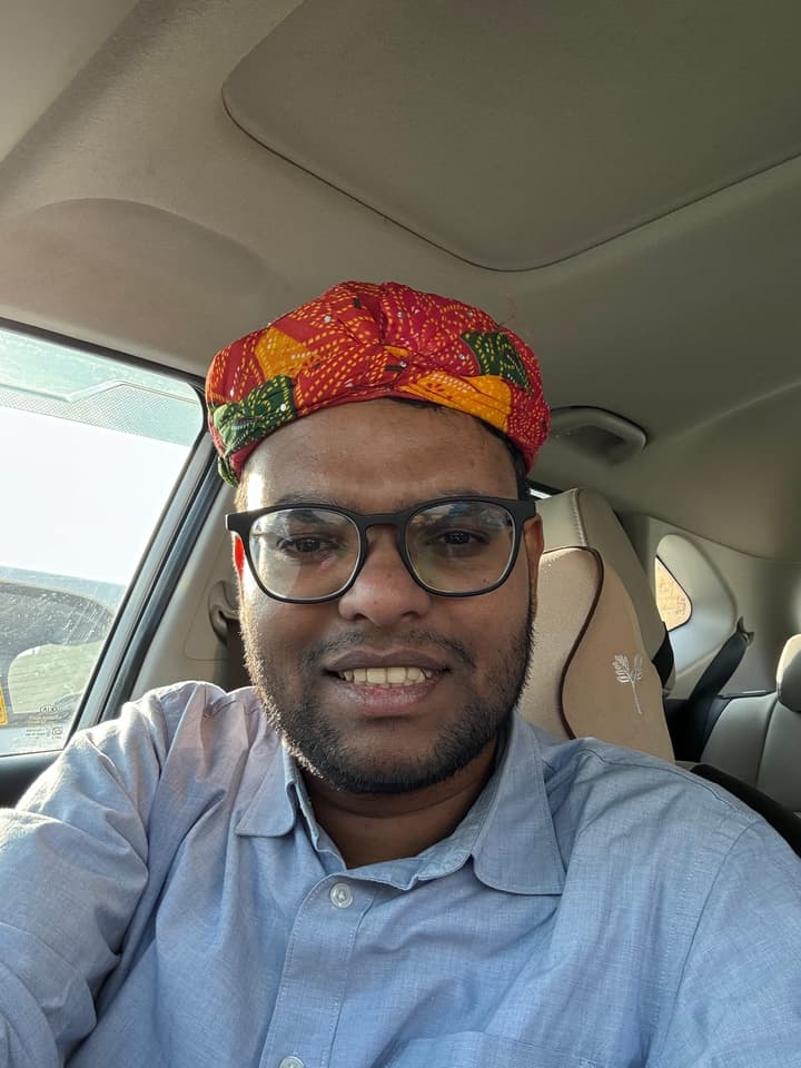 Got me one of those Rajasthani hat thingies