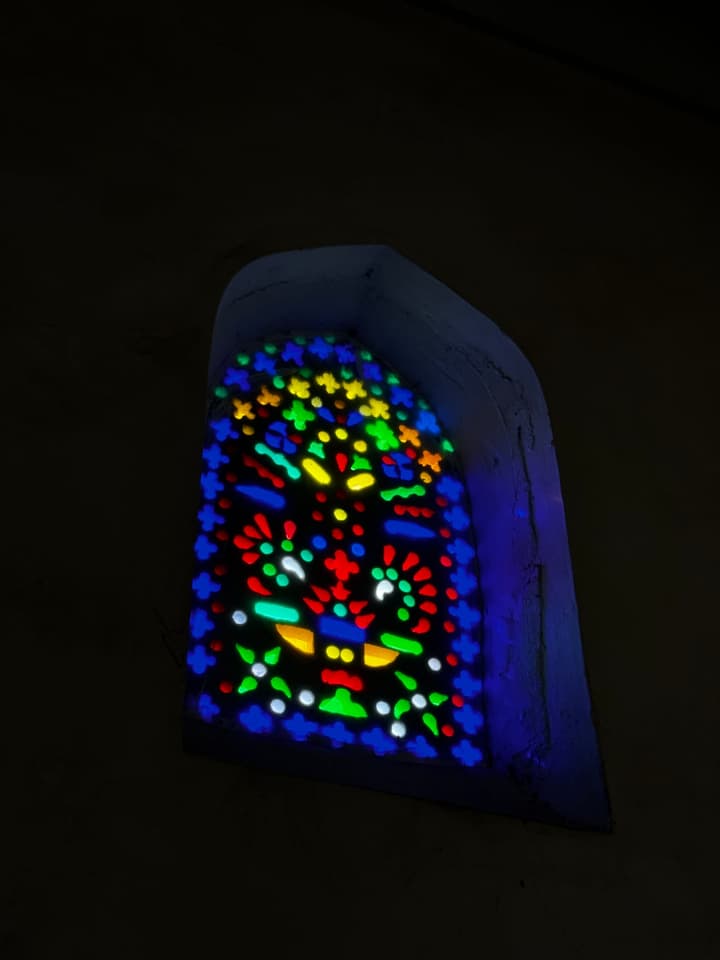 Museum colored glass