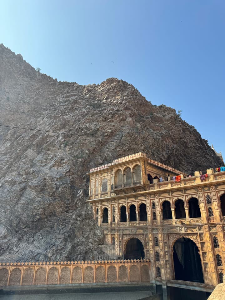 Temple built right into the rock