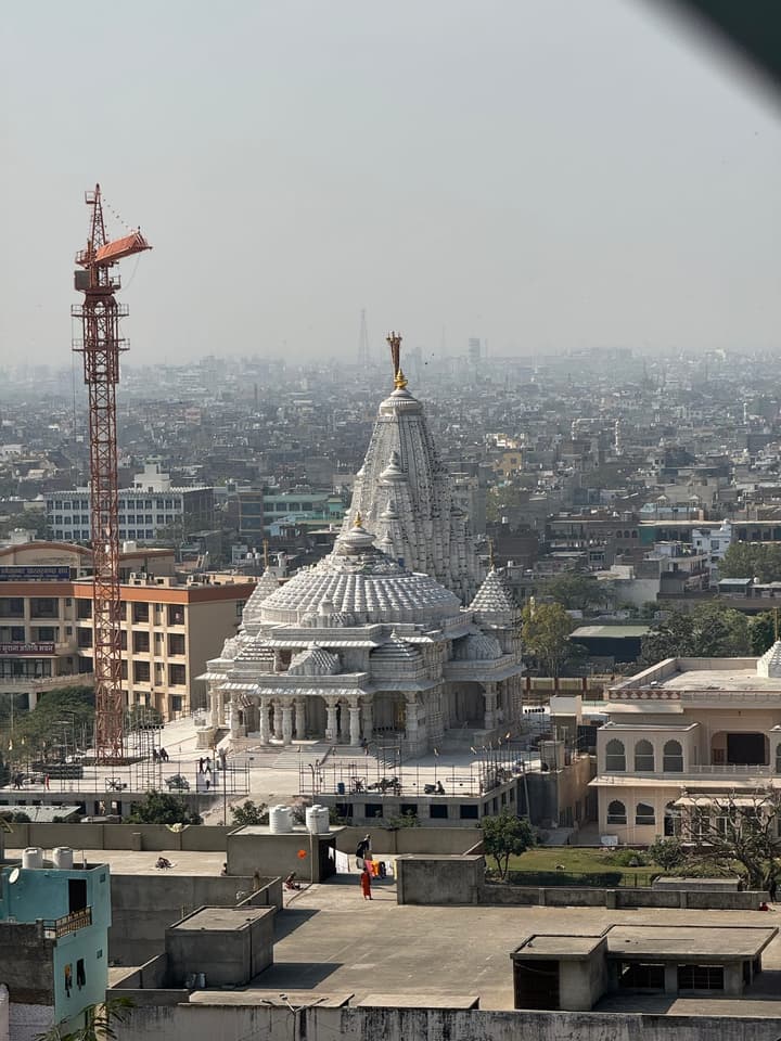 A temple under construction