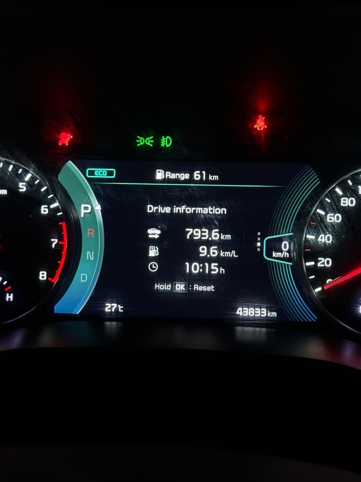 Locked in. 10 hr drive. Fuel efficiency remains atrocious.